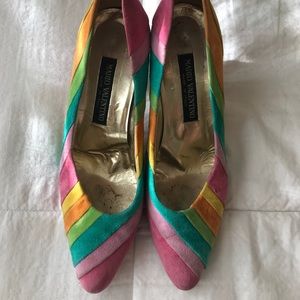 Vintage Valentino Rainbow Heels